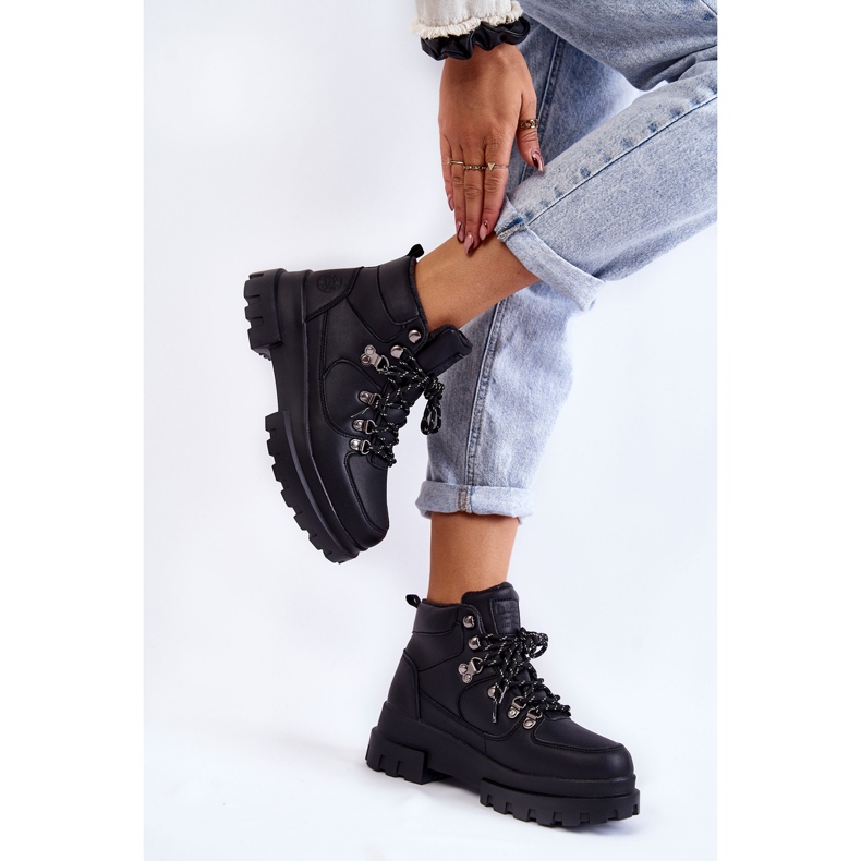 Damskie Buty Trekkingowe Lee Cooper LCJ-22-31-1435 Czarne 2