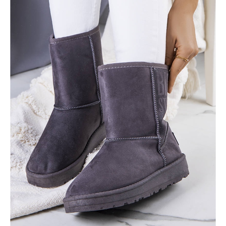 Szare śniegowce Big Star EE274417 2