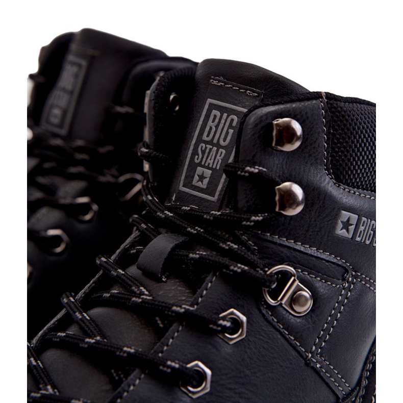 Męskie Botki Trapery Memory Foam Big Star KK174120 Czarne 1