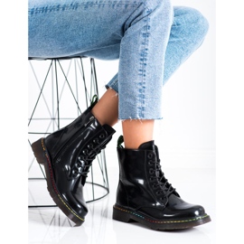 Weide Czarne Sznurowane Botki 2