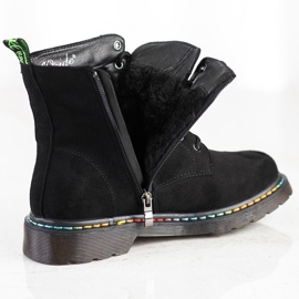 Weide Czarne Sznurowane Botki 1