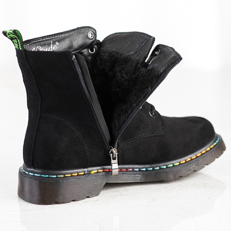 Weide Czarne Sznurowane Botki 1