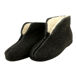 Ocieplane Kapcie Filc Adanex 26844-FBP7FU Szare 3