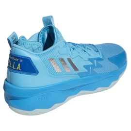 Buty do koszykówki adidas Dame 8 M GY6465 niebieskie niebieskie 6
