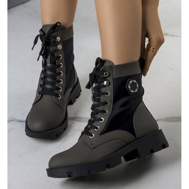 BM Zielone ocieplane traperki Orozo czarne 1