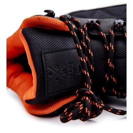 Męskie Buty Trekkingowe Ocieplane Cross Jeans KK1R4018C Czarne 1