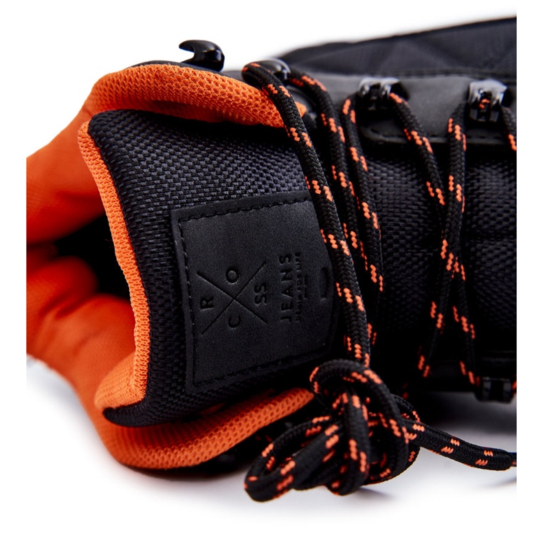 Męskie Buty Trekkingowe Ocieplane Cross Jeans KK1R4018C Czarne 1