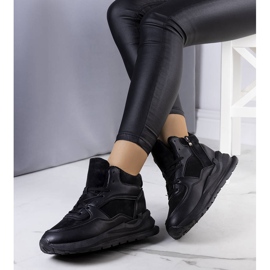 BM Czarne ocieplane sneakersy Malvern 2