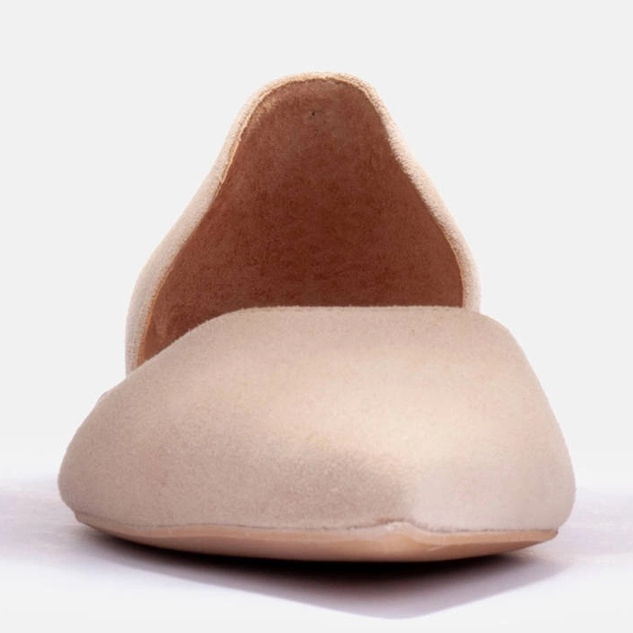 Marco Shoes Subtelne balerinki beżowy 2