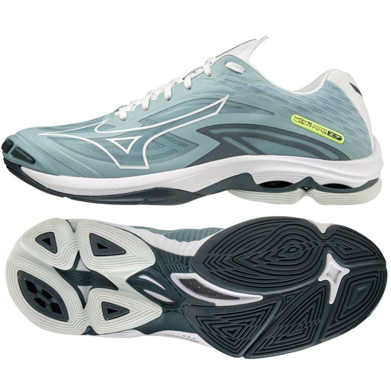 Buty do siatkówki Mizuno Wave Lightning Z7 M V1GA220038 szare odcienie szarości 1