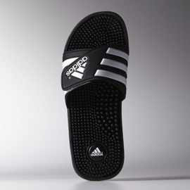 Klapki adidas Adissage M 078260 białe czarne 7