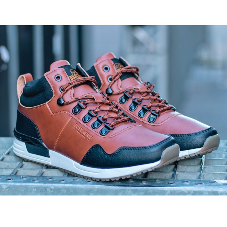 Skórzane buty wysokie Jogger Pro Bustagrip M MRM6B brązowe 2