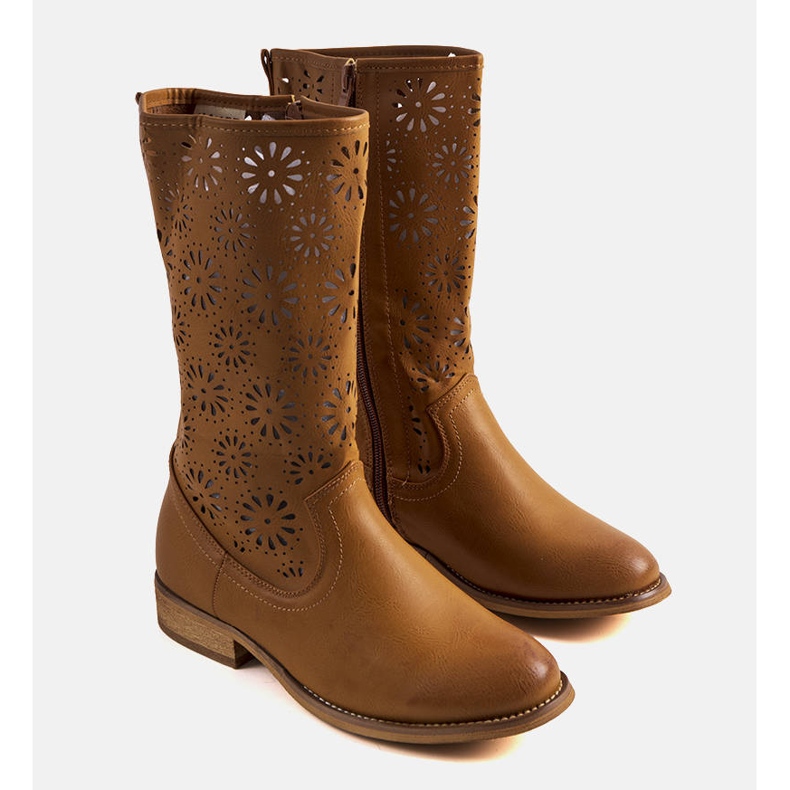 PA1 Brązowe botki dziecięce Bitsis 1