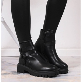 Workery z klamrą ocieplane Laura La.Fi W PMR27 czarne 2