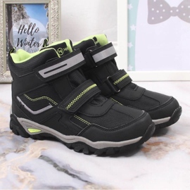 Masita Buty na rzepy ocieplane McKeylor Jr JAN171 czarne 2