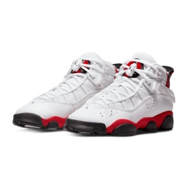 Buty Nike Jordan 6 Rings 323419-126 białe czerwone 3