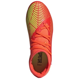 Buty piłkarskie adidas Predator Edge.3 Fg Jr GW0980 czerwone pomarańcze i czerwienie 2