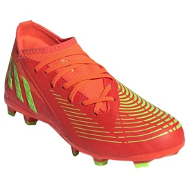 Buty piłkarskie adidas Predator Edge.3 Fg Jr GW0980 czerwone pomarańcze i czerwienie 3