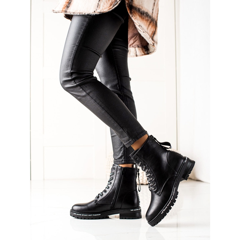 Goodin Modne Workery Z Ociepleniem czarne 2