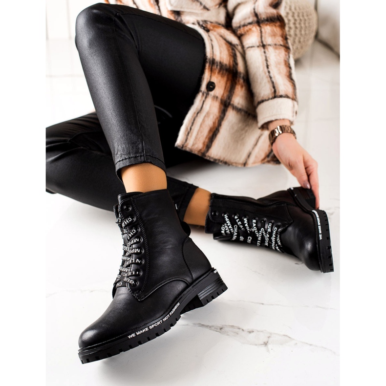 Goodin Modne Workery Z Ociepleniem czarne 1