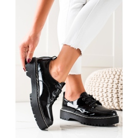 Czarne Półbuty VINCEZA 2