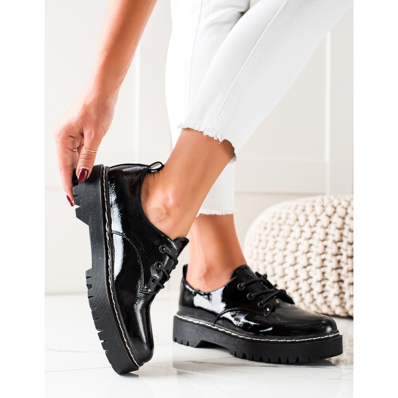 Czarne Półbuty VINCEZA 2