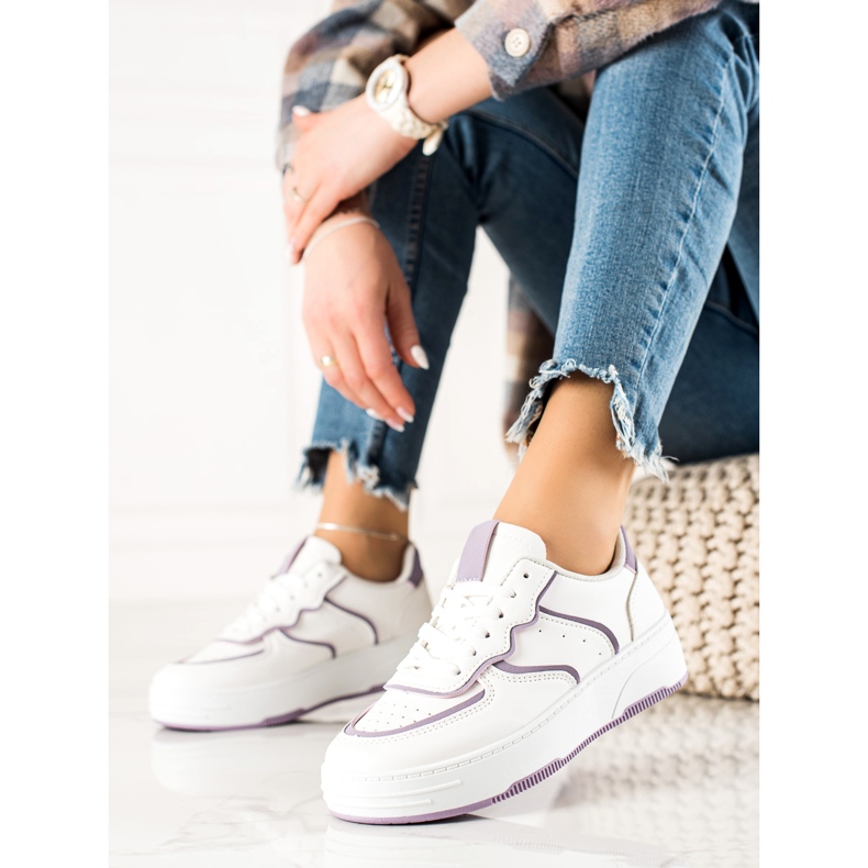 Weide Wygodne Casualowe Sneakersy białe 1