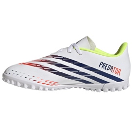 Buty piłkarskie adidas Predator Edge.4 V Tf Jr GV8496 białe białe 1