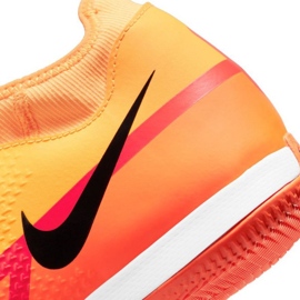 Buty piłkarskie Nike Phantom GT2 Academy Df Ic M DC0800-808 czarne pomarańcze i czerwienie 4