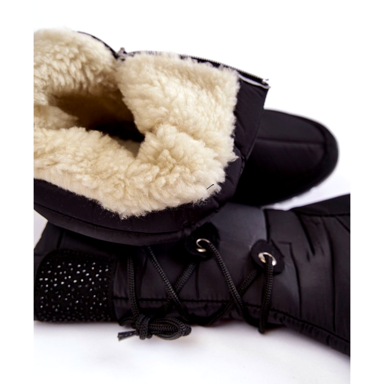 Wysokie Ocieplane Śniegowce Progress PROGJ-20-07 Czarne 3