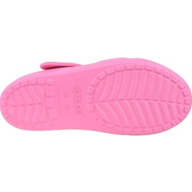 Sandały Crocs Classic Cross-Strap Sandal K 206245-669 czarne różowe 3