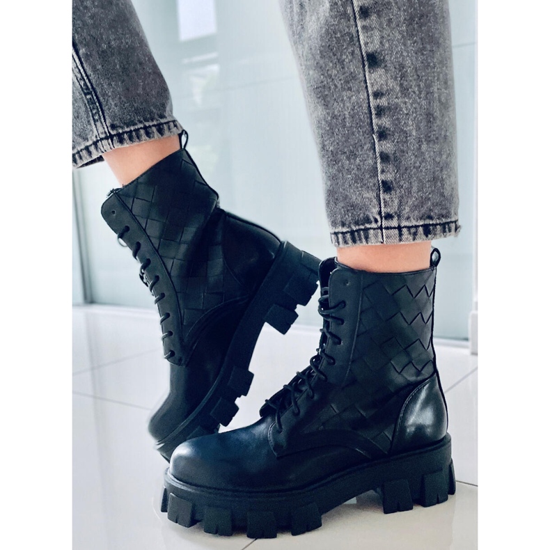 BM Workery sznurowane Alfre Black czarne 1