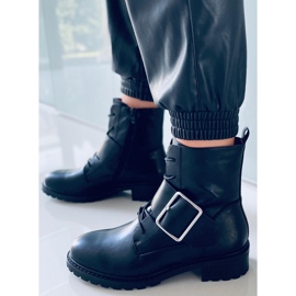 BM Botki sznurowane Billy Black czarne 2