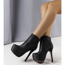 PA1 Czarne wysokie botki na szpilce Tatiana 1