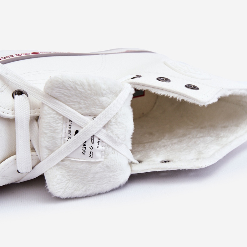 Damskie Wysokie Trampki Cross Jeans KK2R4044C Białe 1