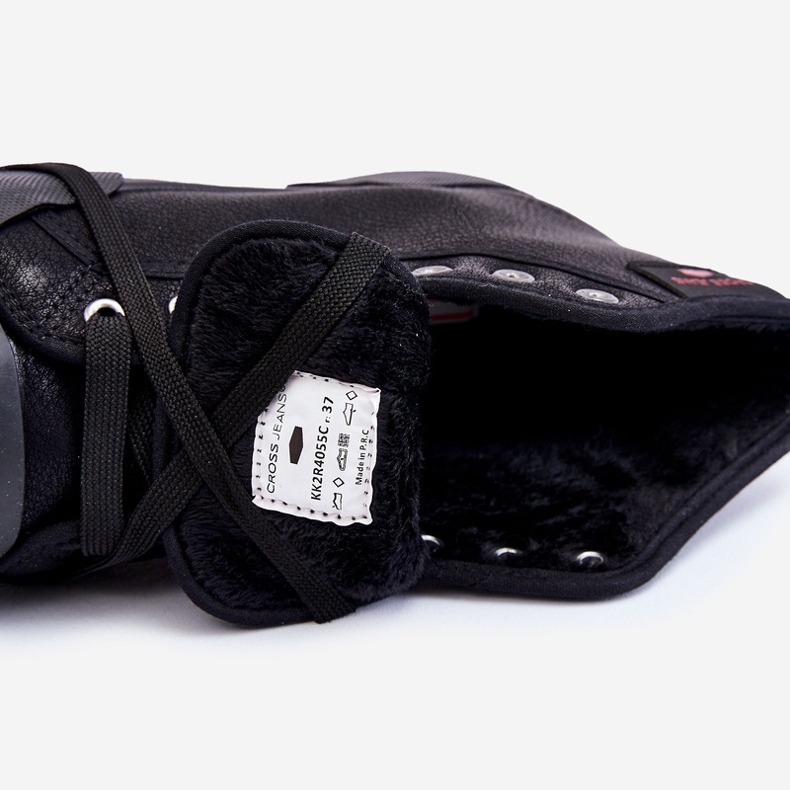 Damskie Wysokie Trampki Cross Jeans KK2R4055C Czarne 1