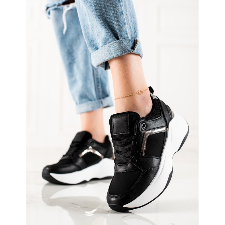 Diamantique Czarne Sneakersy 1