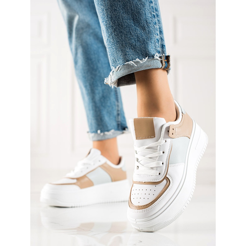 TRENDI Modne Sneakersy Na Szerokiej Platformie wielokolorowe 2