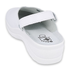 Befado klapki damskie 157D001 białe 2