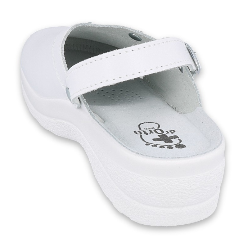 Befado klapki damskie 157D001 białe 2