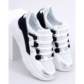Buty sportowe damskie biało-czarne 2009 Black białe 1