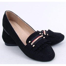 Mokasyny damskie czarne 88-381 Black 2
