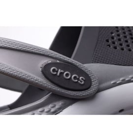 Klapki Crocs Literide 360 Kids Clog Jr 207021-0DD szare 3