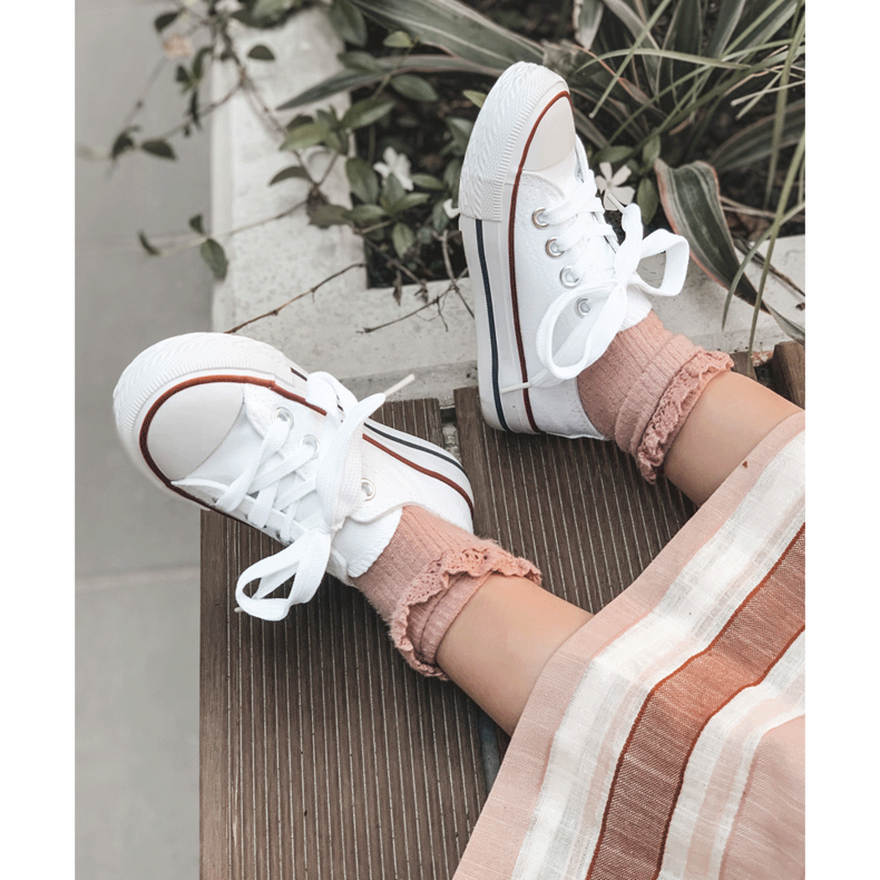 Dziecięce Trampki Klasyczne Białe Filemon 2