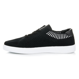 Ideal Shoes Tekstylne Trampki Damskie czarne 1