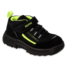 Befado obuwie dziecięce black/green 515X004 czarne 2