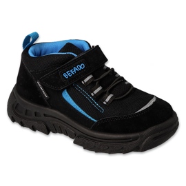 Befado obuwie dziecięce black/turquise 515X002 czarne 3