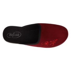 Befado obuwie damskie pu  552D018 czerwone wielokolorowe 1