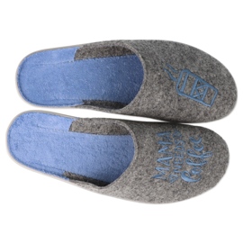 Befado kolorowe obuwie damskie 235D188 niebieskie szare 2