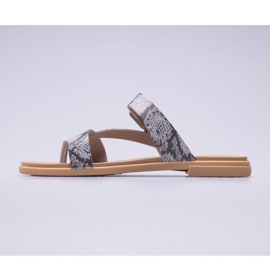 Sandały Crocs Tulum Toe Post Sandal W 206108-15W beżowy brązowe 5
